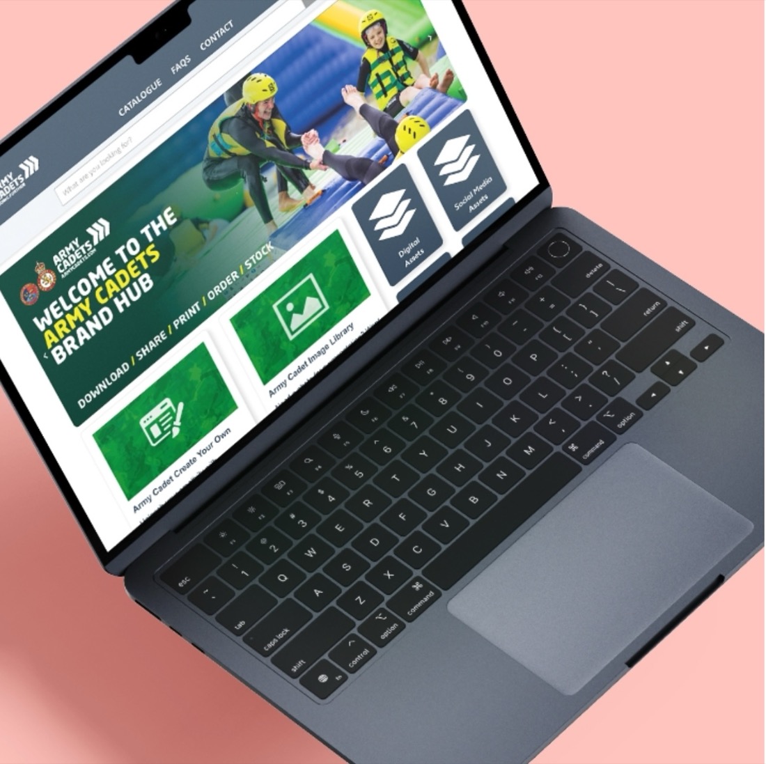 Brand iQ platform on laptop